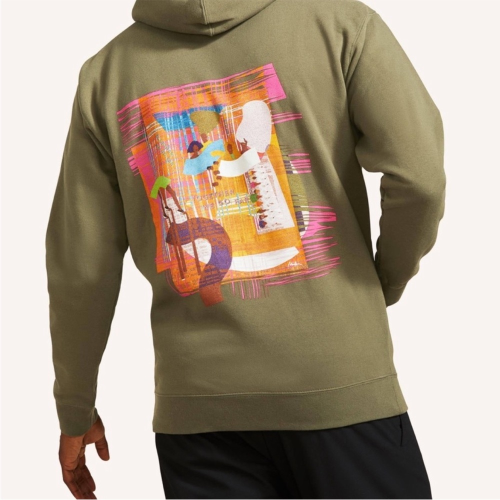 Peloton x Monica Ahanonu Full Zip Hoodie “Together We Go Far” SZ S EUC - Picture 6 of 6